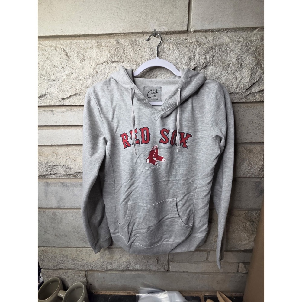 GFS Coed Boston Red Sox MLB Hoodie Mens Medium Heather Grey Pullover Sweatshirt